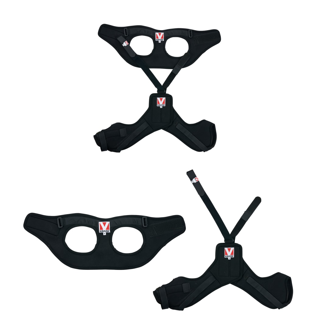 Rehab Pro Knee Protectors, Left, Black, Medium