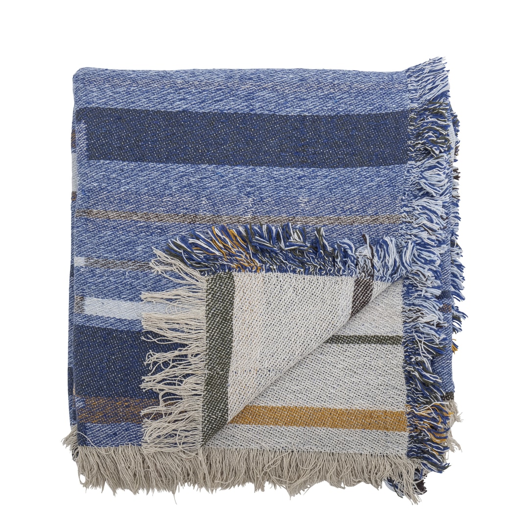 82062333 - Toscana Throw, Blue, Recycled Cotton STOCK: 300
