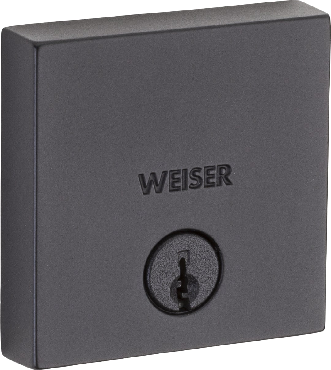 Downtown Single Cylinder Deadbolt featuring SmartKey Security™ in Matte Black