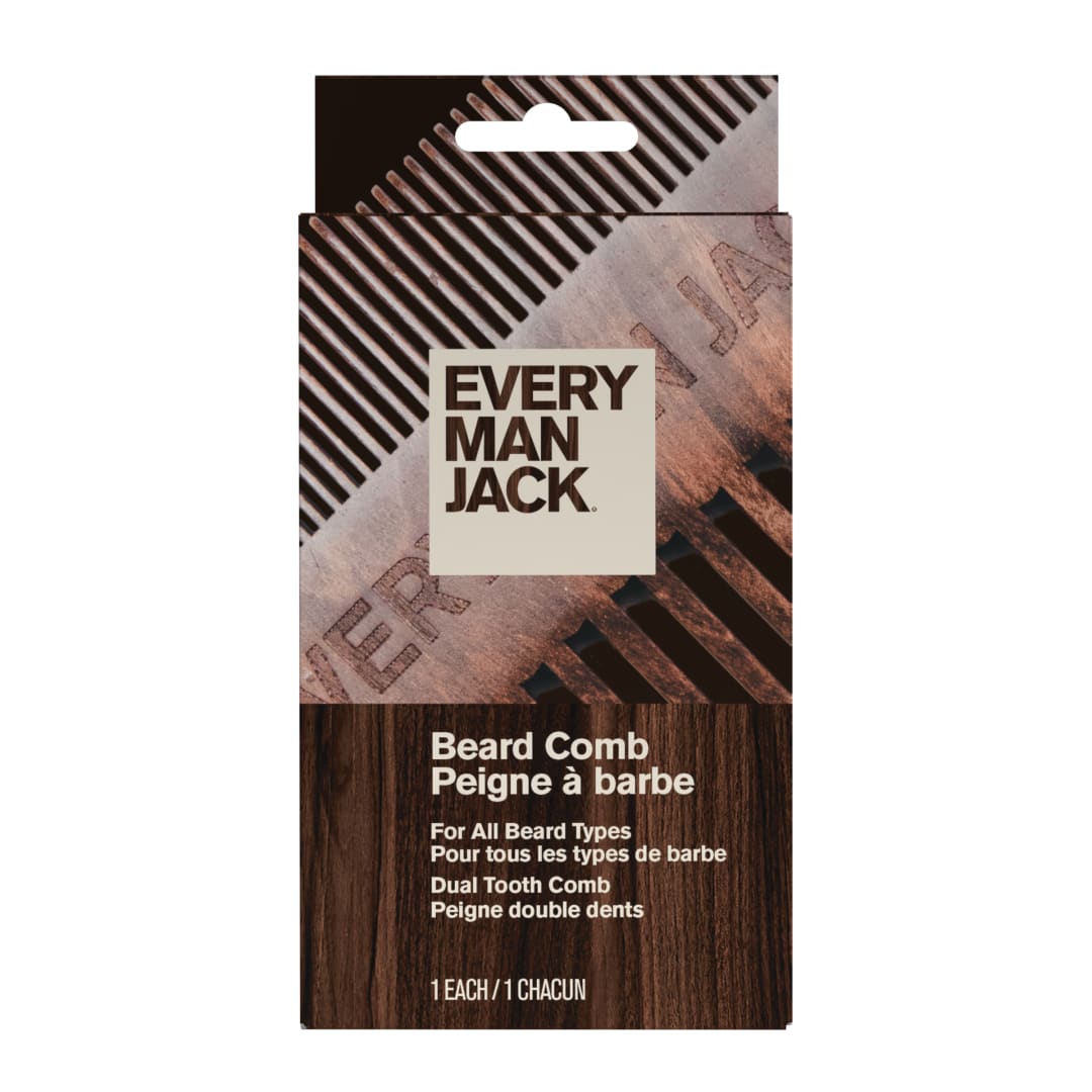 Every Man Jack Beard Comb Ebony Wood