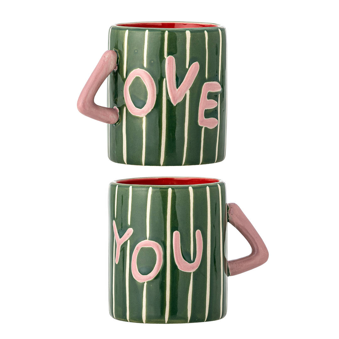 82063508 - Cherish Mug, Green, Stoneware STOCK: 0