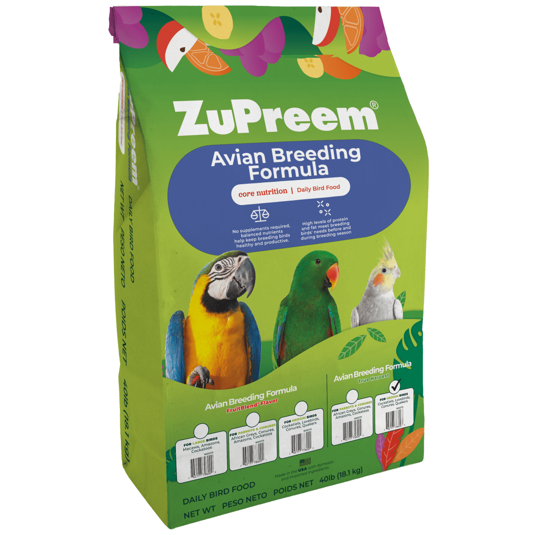 ZuPreem AvianBreeder Diets True Harvest - Food for Food for Medium Birds - 40 lb