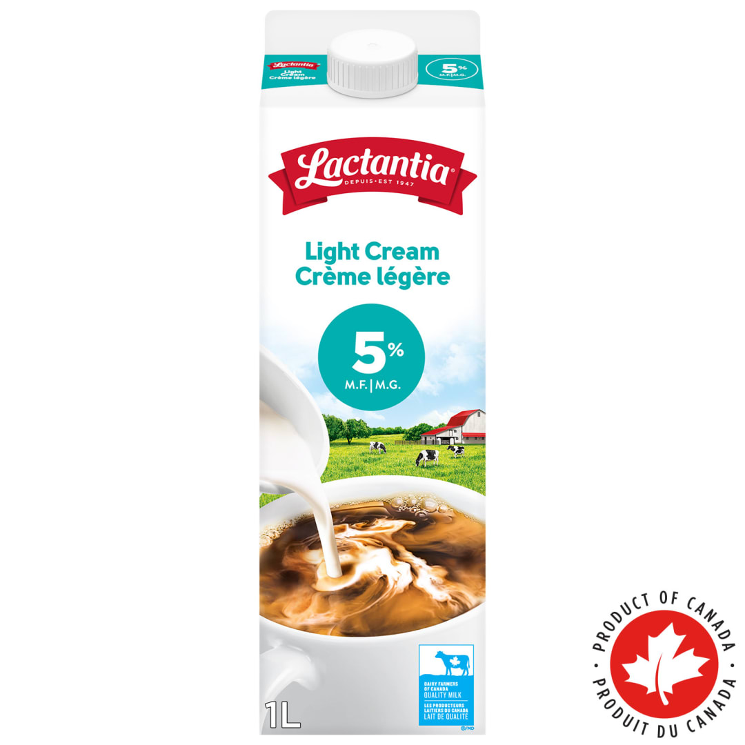 Lactantia Light Cream 5%, 1L