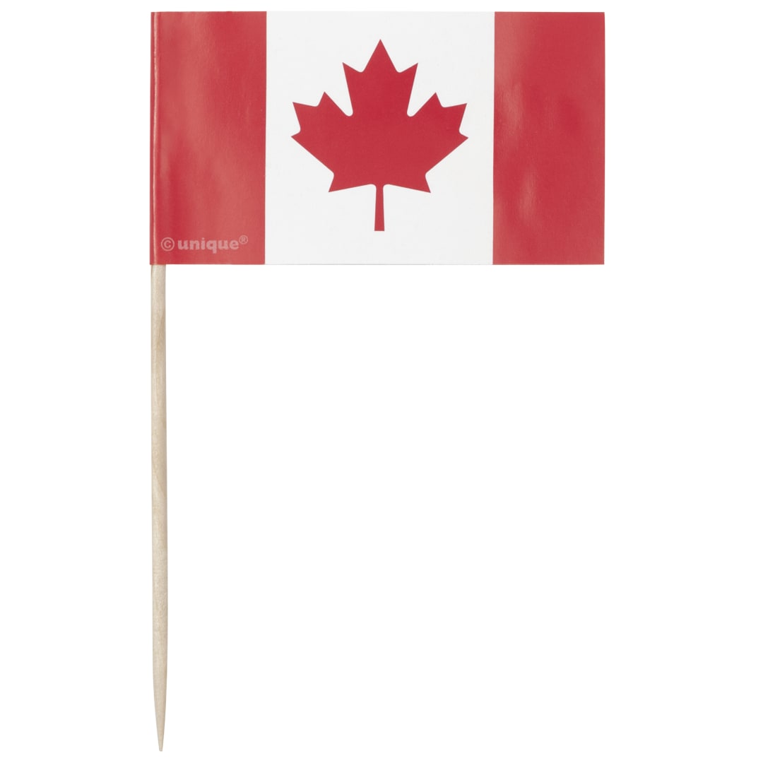 Canada Day Flag Picks, 50ct