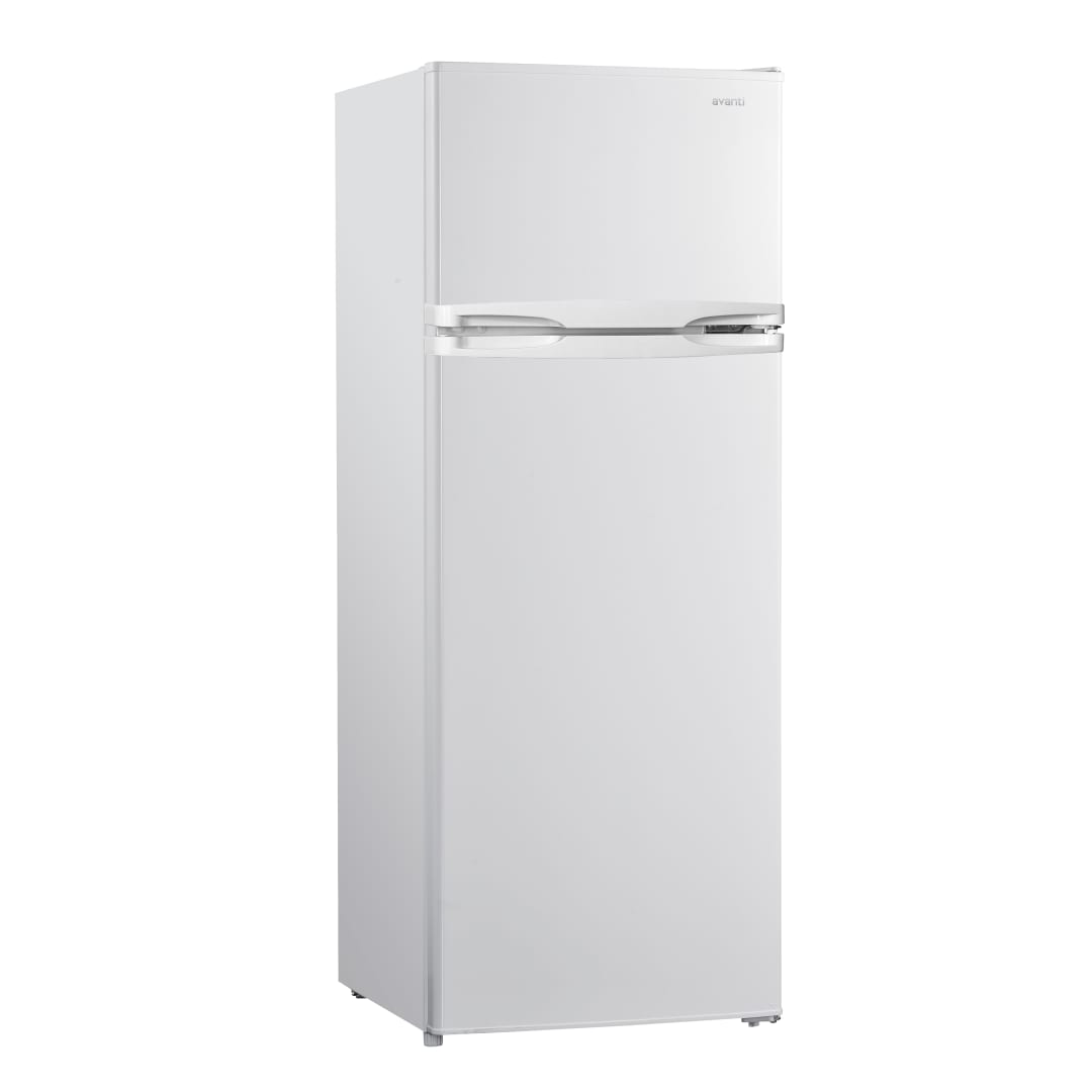 Avanti 7.5 cu. ft. Apartment Size Refrigerator, Top Freezer, Adjustable Glass Shelves, ENERGY STAR®, in White (RA7501BW)