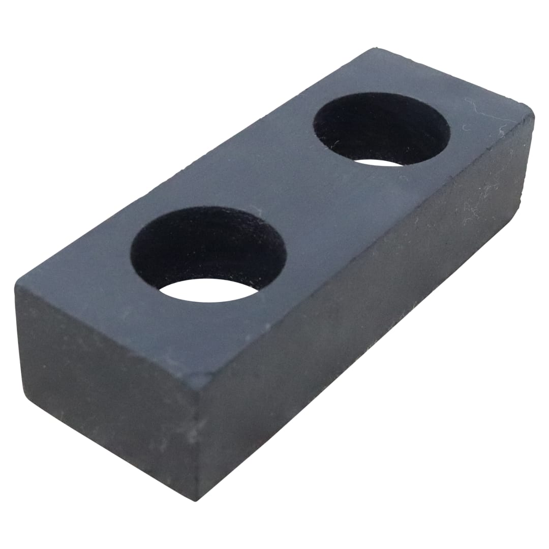 Wastebuilt® Replacement for Labrie 4" x 1-1/12" x 1" Bumper (Rectangular 2-Bolt)