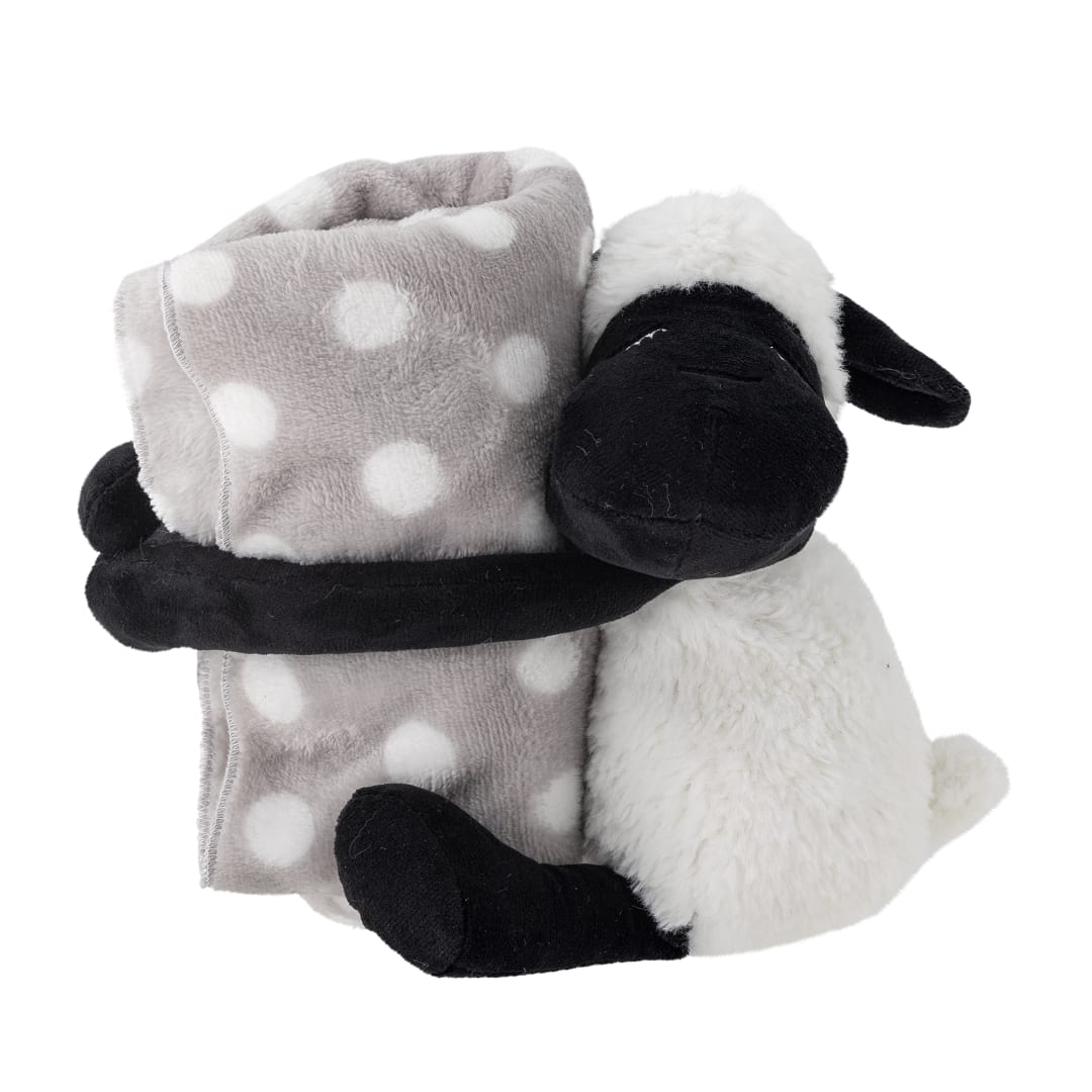 82064489 - Dolly Soft Toy with blanket, White, Polyester STOCK: 47