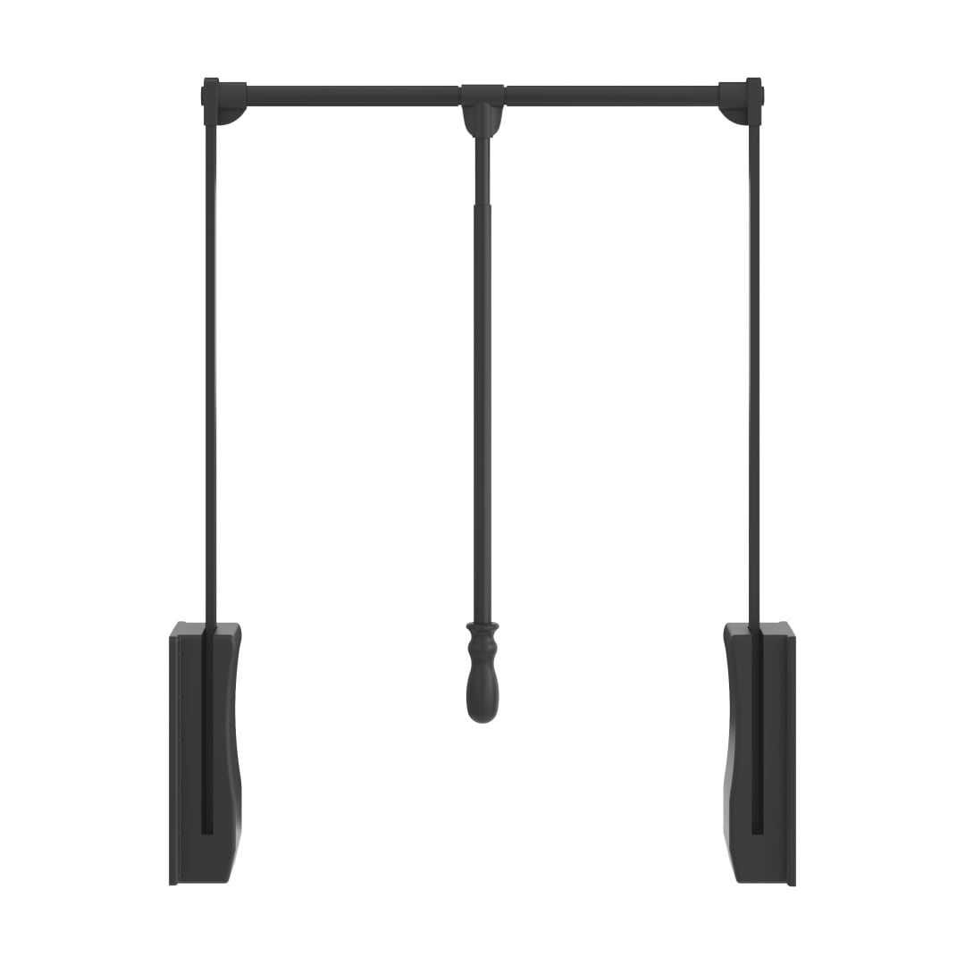 Black Powder Coat 25-1/2" - 35" Expanding Wardrobe Lift