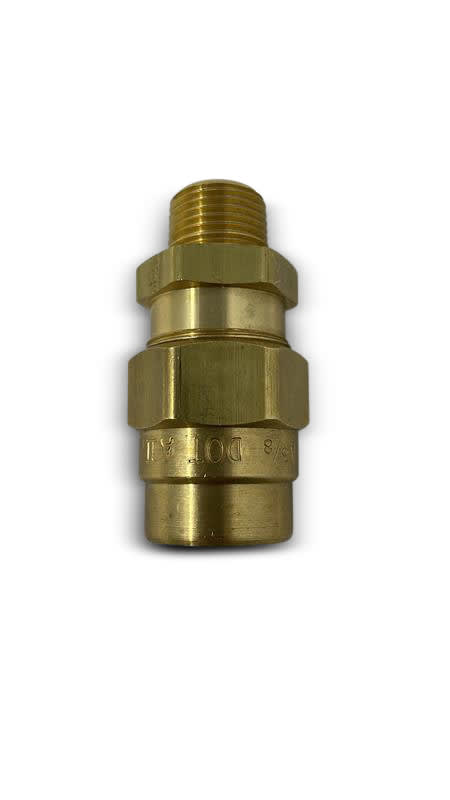 Aeroquip 3/8 NPT X 3/8 Rubber A/b Reusable Connector