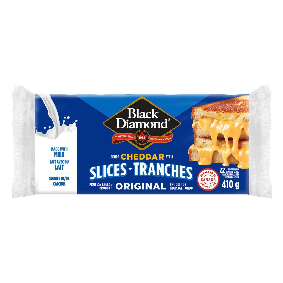 Black Diamond Original Cheddar Cheese Slices, 410g