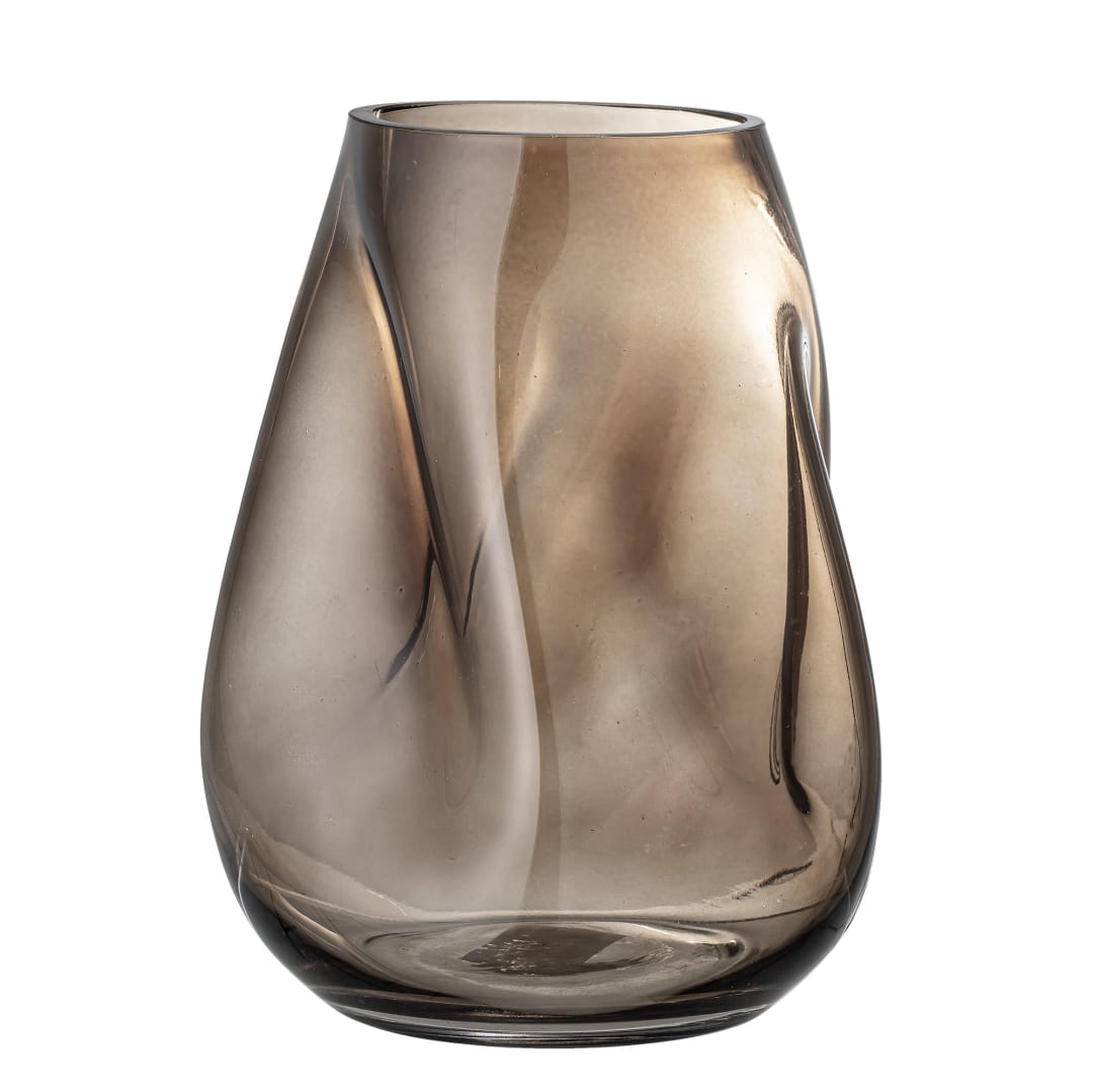 82048946 - Ingolf Vase, Brown, Glass STOCK: 300