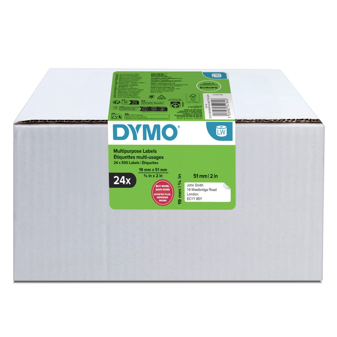 DY LW 19X51MM MP LBL 500CT FSC 24PK