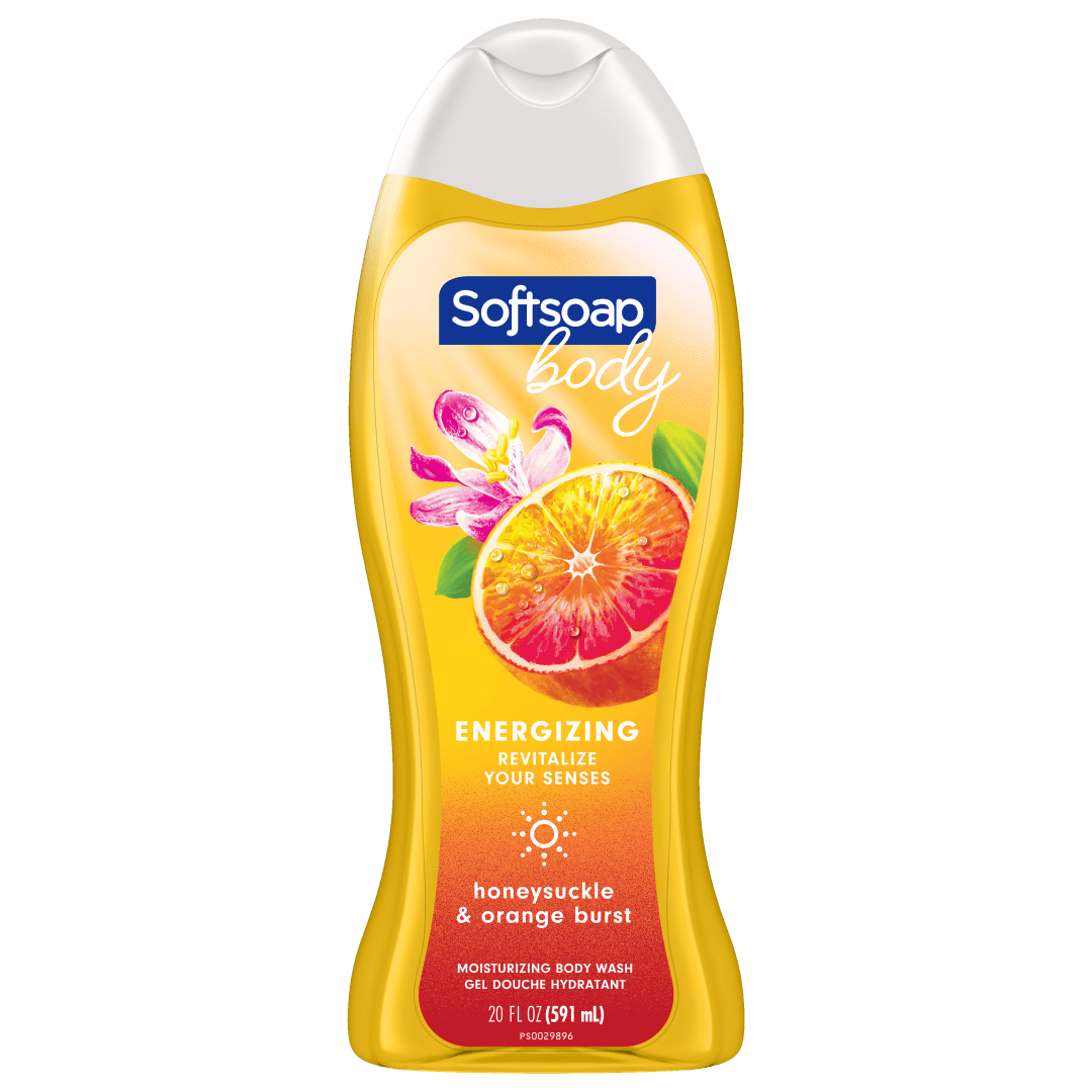 Softsoap Moisturizing Body Wash, Sweet Honeysuckle and Orange - 20 Fluid Ounce (4 Pack)