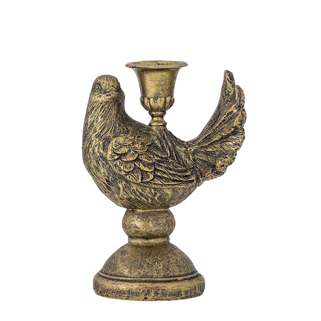 82072989 - Fosna Candle Holder, Brass, Polyresin STOCK: 207