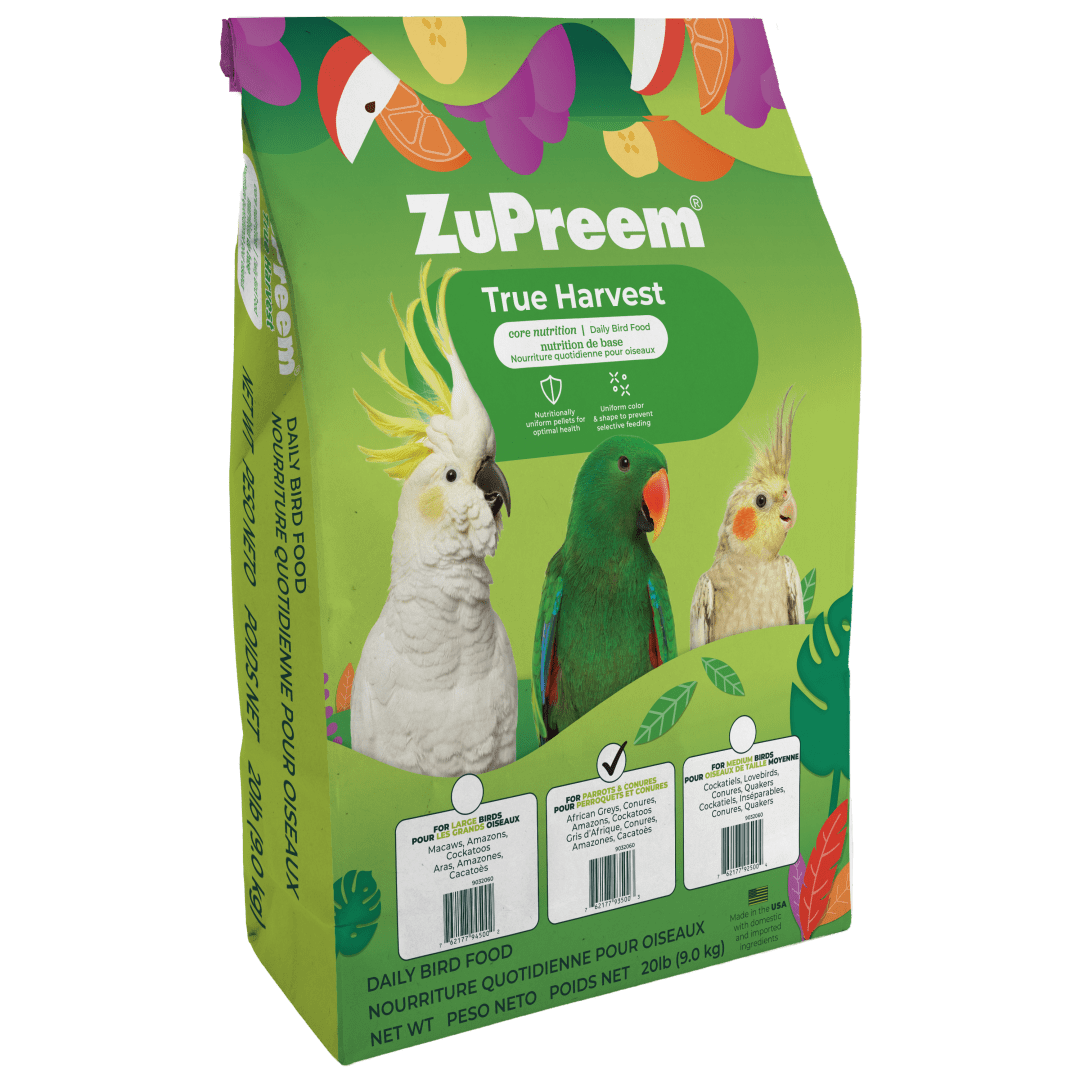 ZuPreem True Harvest - Parrots and Conures - 20LB