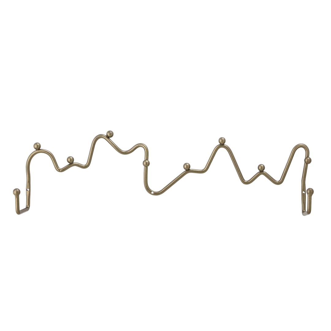 82057758 - Blu Coat Rack, Brass, Iron STOCK: 29
