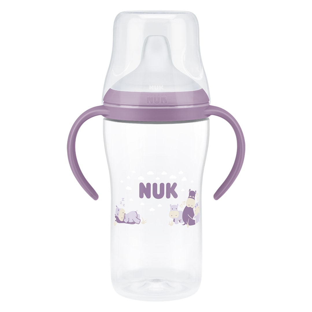 NUK PM 260ML PP LBTL CL2 HIPPO 1/BOX
