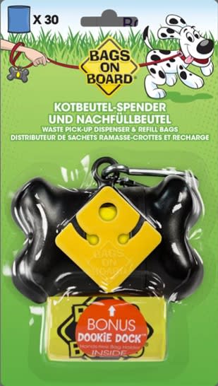 Bags on Board Bone Dispenser - Black
