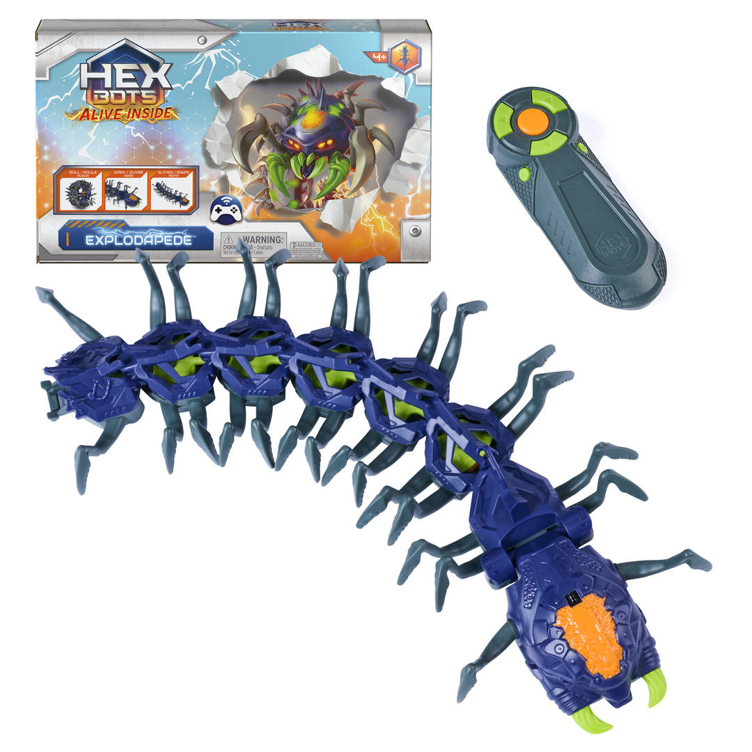 HEX BOTS Explodapede Robotic Centipede Remote Control Toy