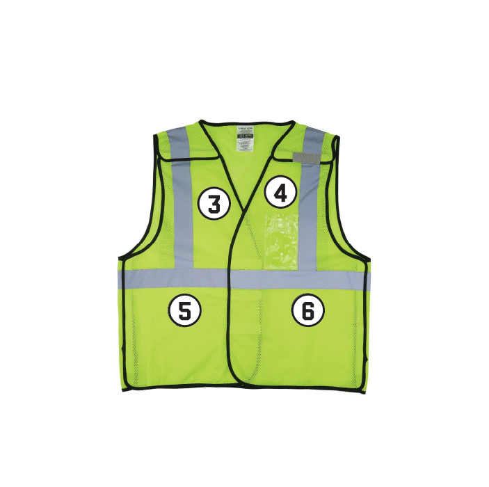 GloWear 8216BA Breakaway Hi-Vis Safety Vest - Type R, Class 2, ID Badge Holder