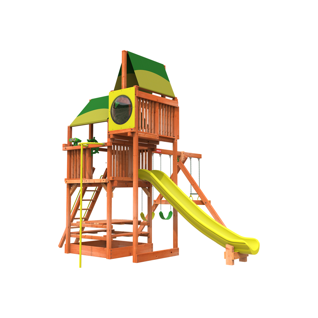Woodplay Playhouse 5' Combo E