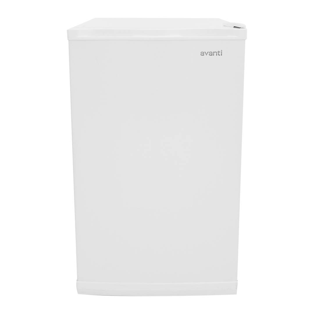 Avanti 2.8 cu. ft. Vertical Freezer, Compact Upright Design for Home, Dorm, or Office, Manual Defrost, Adjustable Temperature, Reversible Door, 3 Metal Shelves, in White (VF306)
