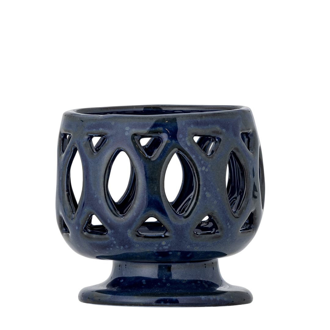 82072565 - Patty Votive, Blue, Stoneware STOCK: 300