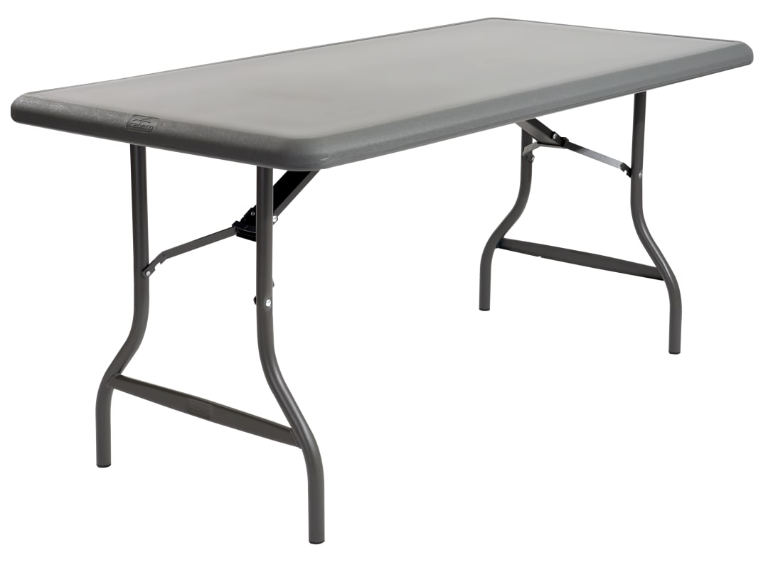 IndestrucTable® Industrial Folding Table, Charcoal - 30" x 96"