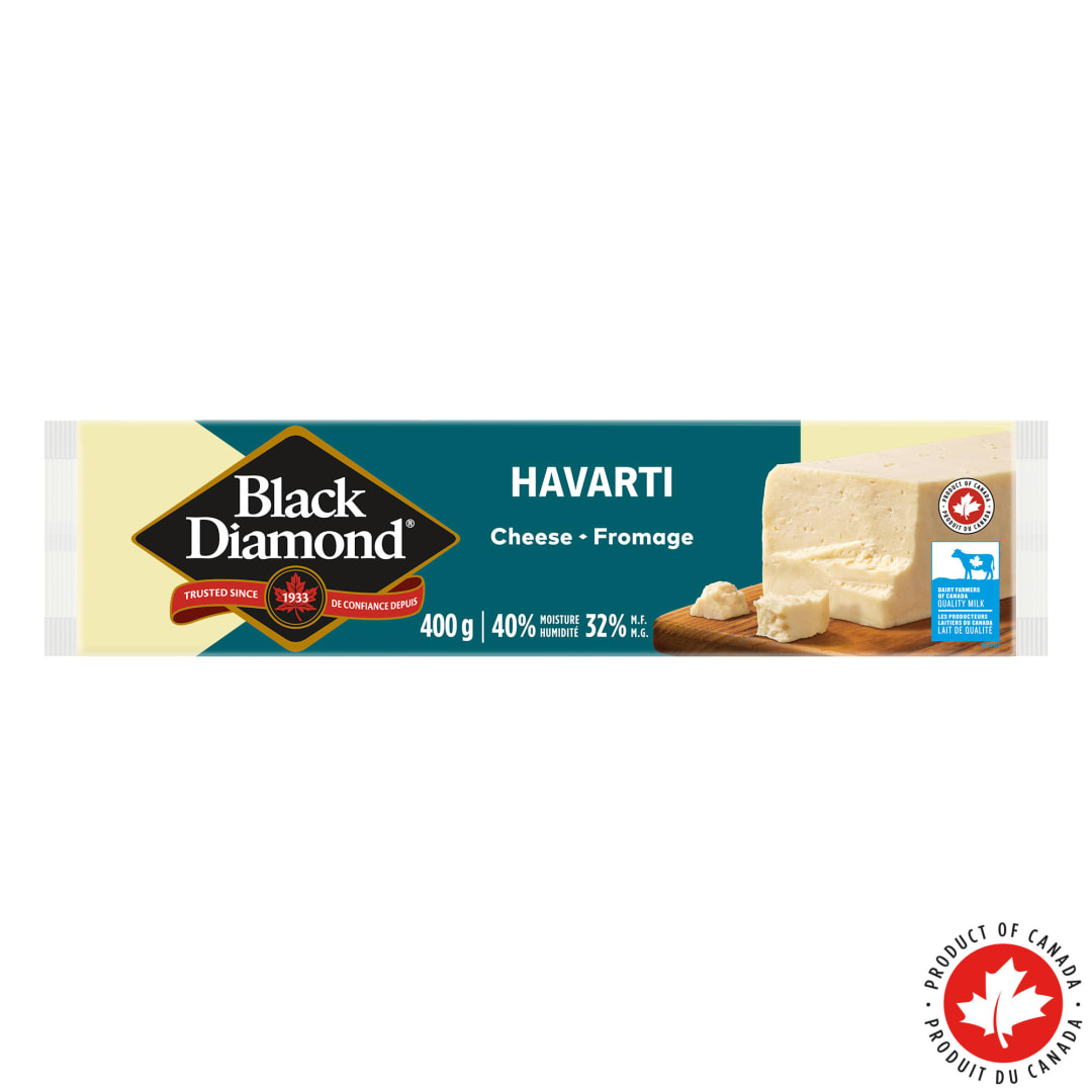 Black Diamond Havarti Cheese Bar, 400g