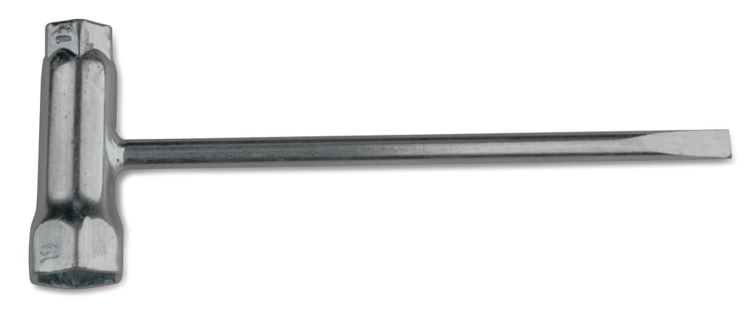 Oregon® Chainsaw Scrench, Chainsaw Adjustment Tool - Includes 13mm and 19mm socket with flathead screwdriver 512959