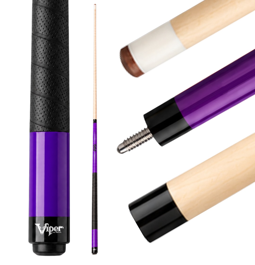 Viper Revolution Sure Grip Pro Purple Billiard/Pool Cue Stick 18 Ounce