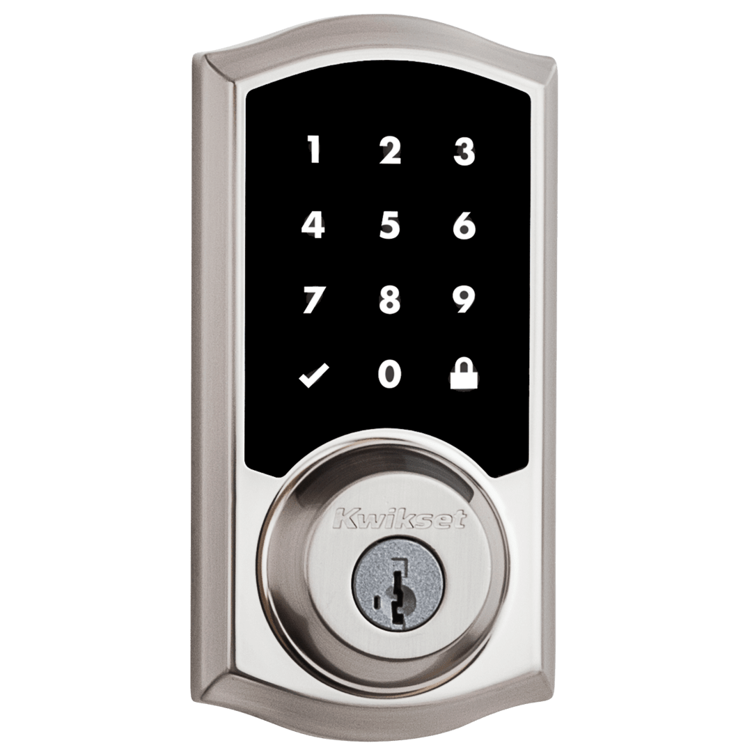 919 Premis Touchscreen Smart Lock featuring SmartKey Security™ in Satin Nickel