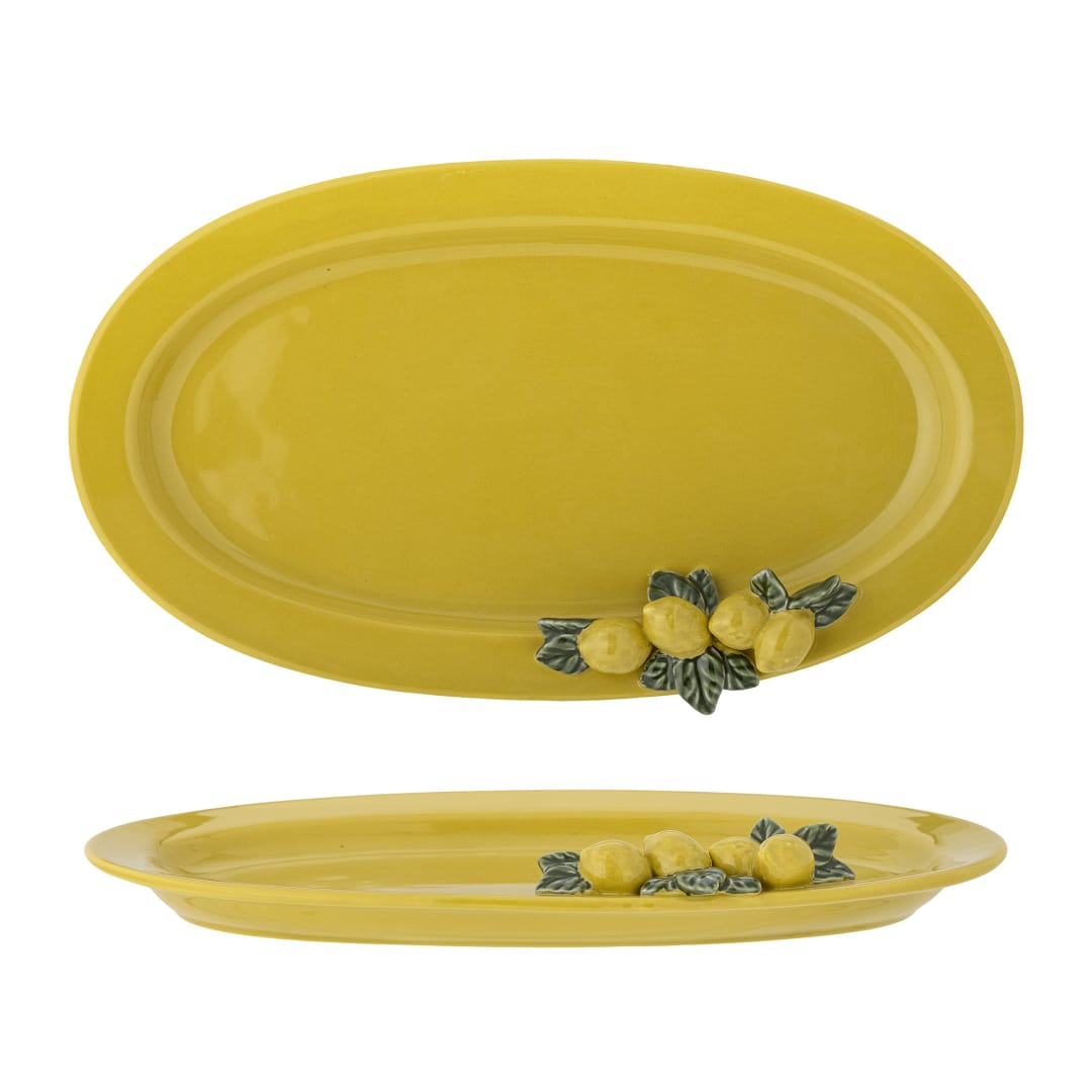 82060169 - Limone Serving Plate, Yellow, Stoneware STOCK: 253
