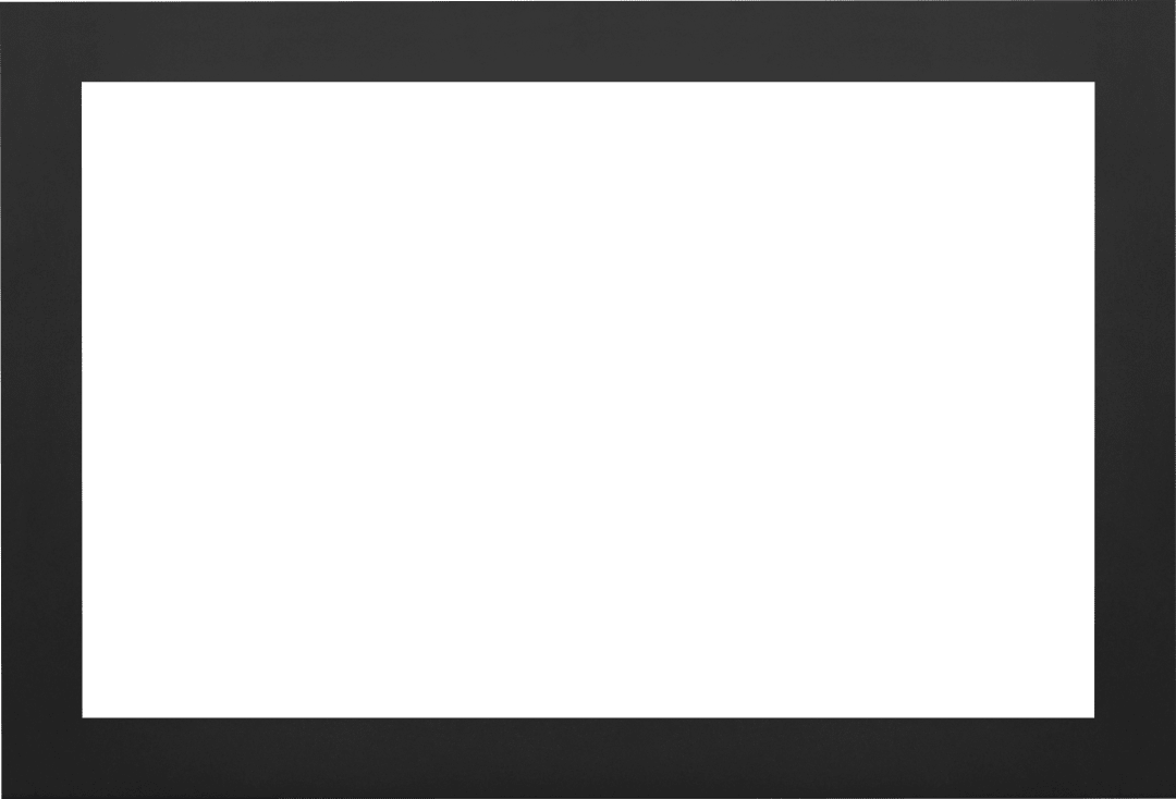 Faceplate - Small 4-Sided, 2.5" Black (for 3-Sided Backerplate) for Rosedale™ 3, X3