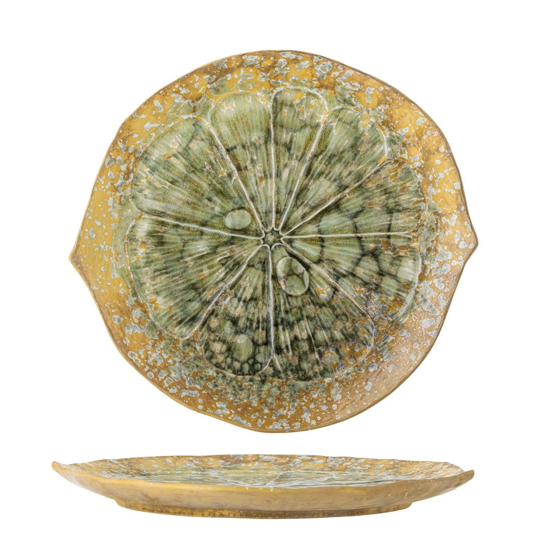 82072540 - Milani Serving Plate, Green, Stoneware STOCK: 300
