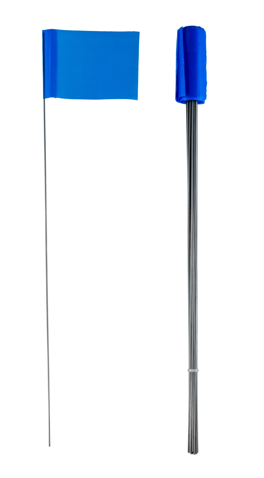 Stake Flags-15" Staff, 2-1/2"x3-1/2" Flag, Blue 25Pcs