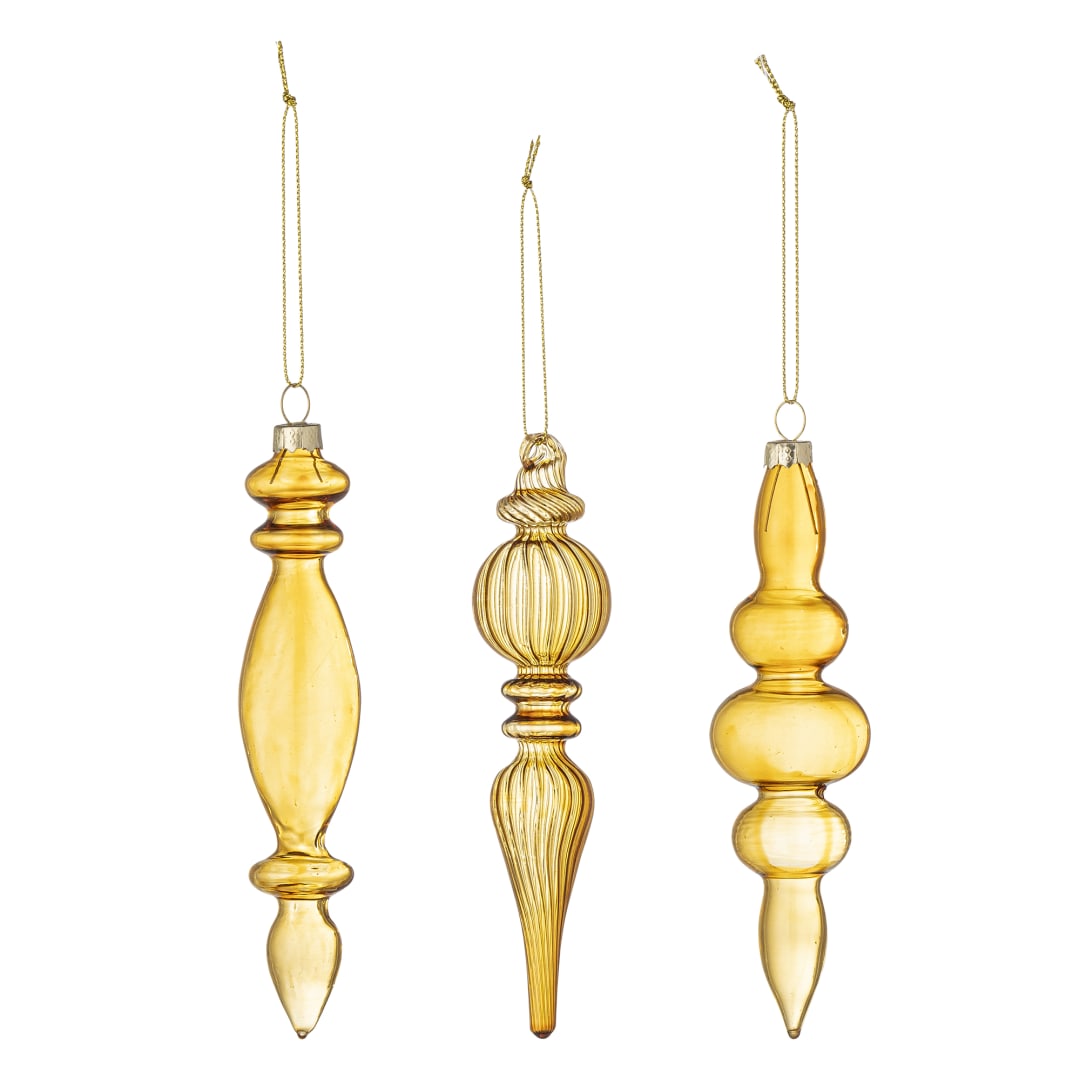 82072360 - Auralia Ornament, Gold, Glass STOCK: 56