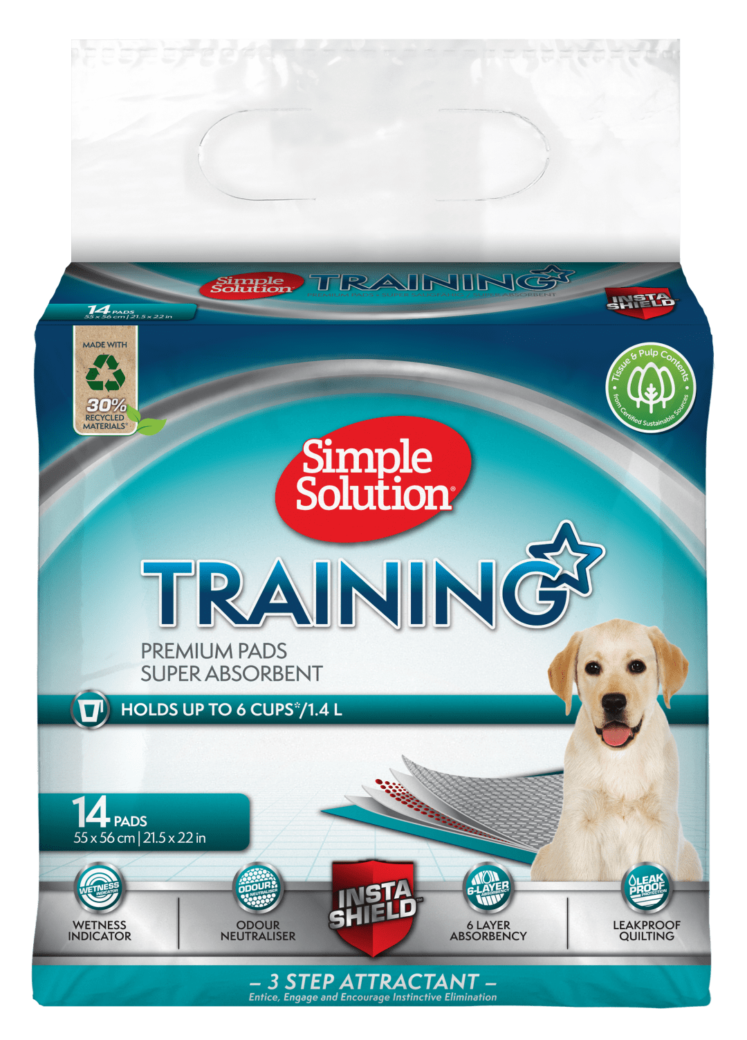 Simple Solution Puppy Training Pads - 14 Pack