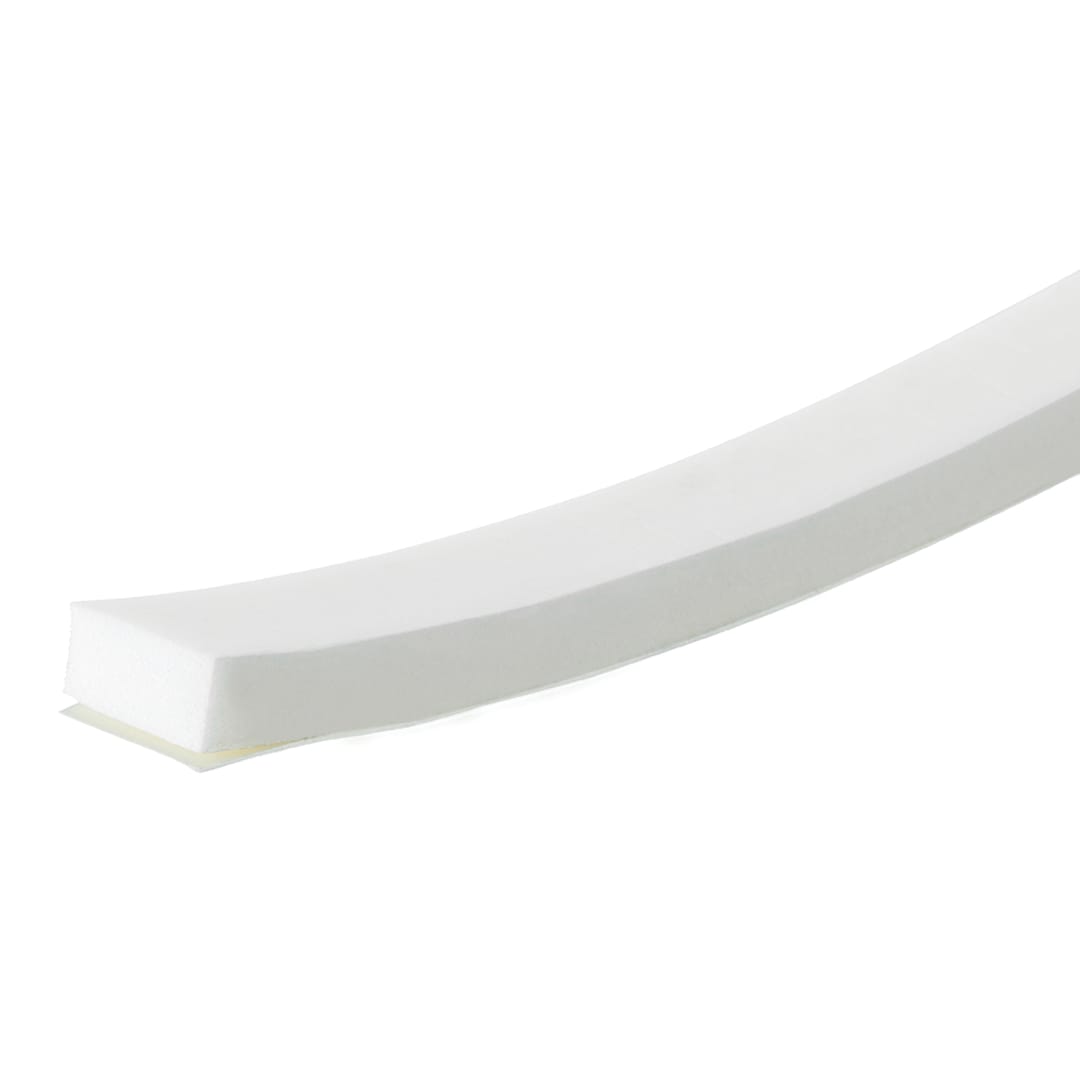 02758 - 1/4 in. x 1/2 in. x 17 ft. White Foam Window Seal for Medium Gaps