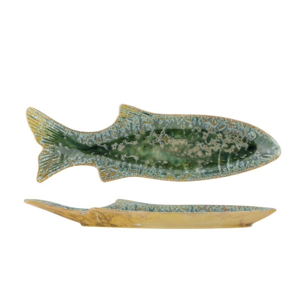 82072612 - Hadden Serving Plate, Green, Stoneware STOCK: 300