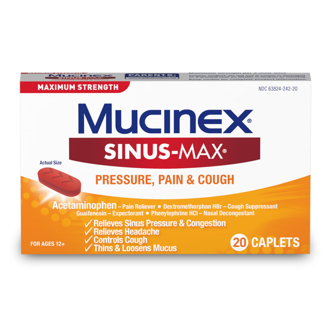 MUCINEX® SINUS-MAX® - Pressure, Pain & Cough 24/20 ct.