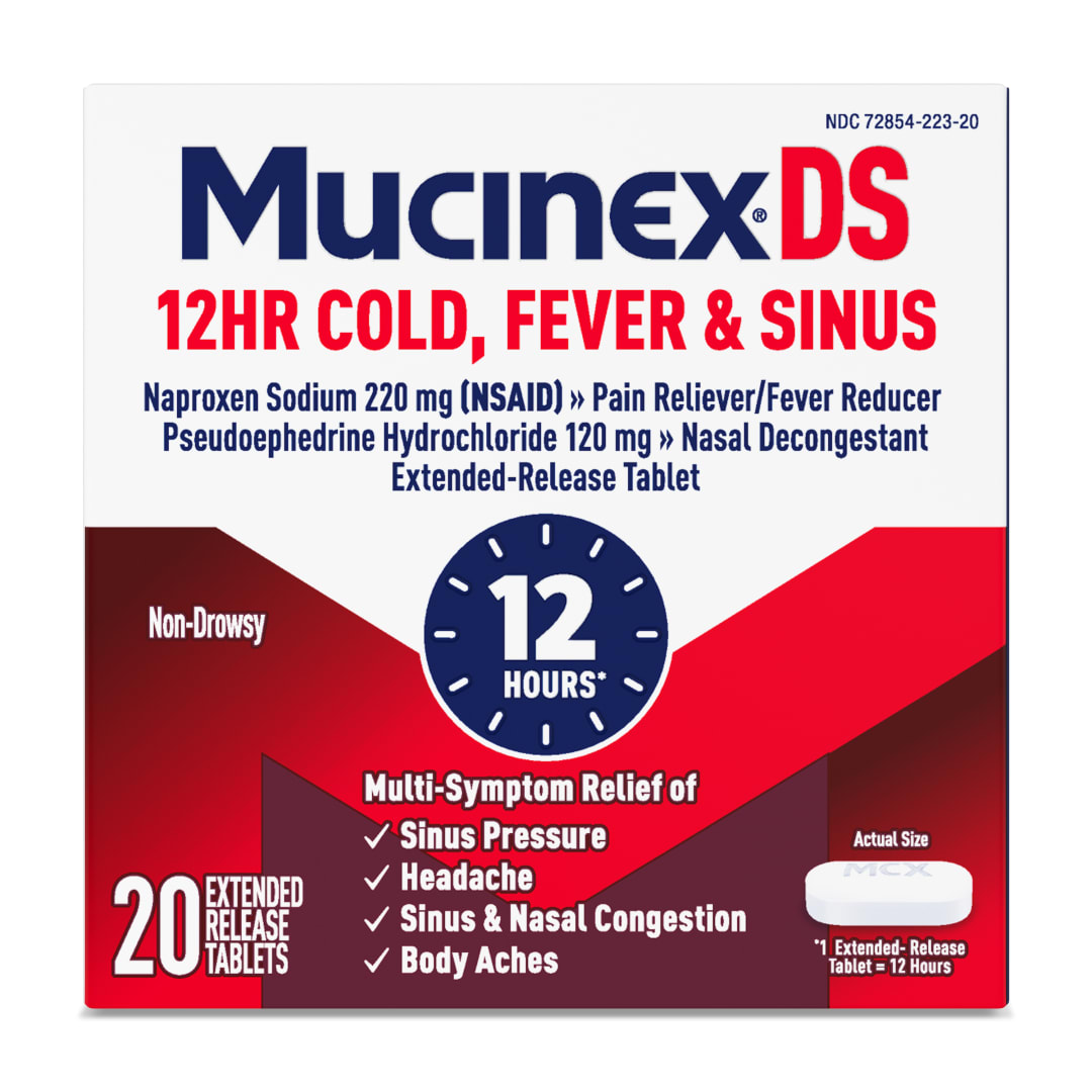 MUCINEX® 12HR Cold, Fever & Sinus - 24/20 ct.