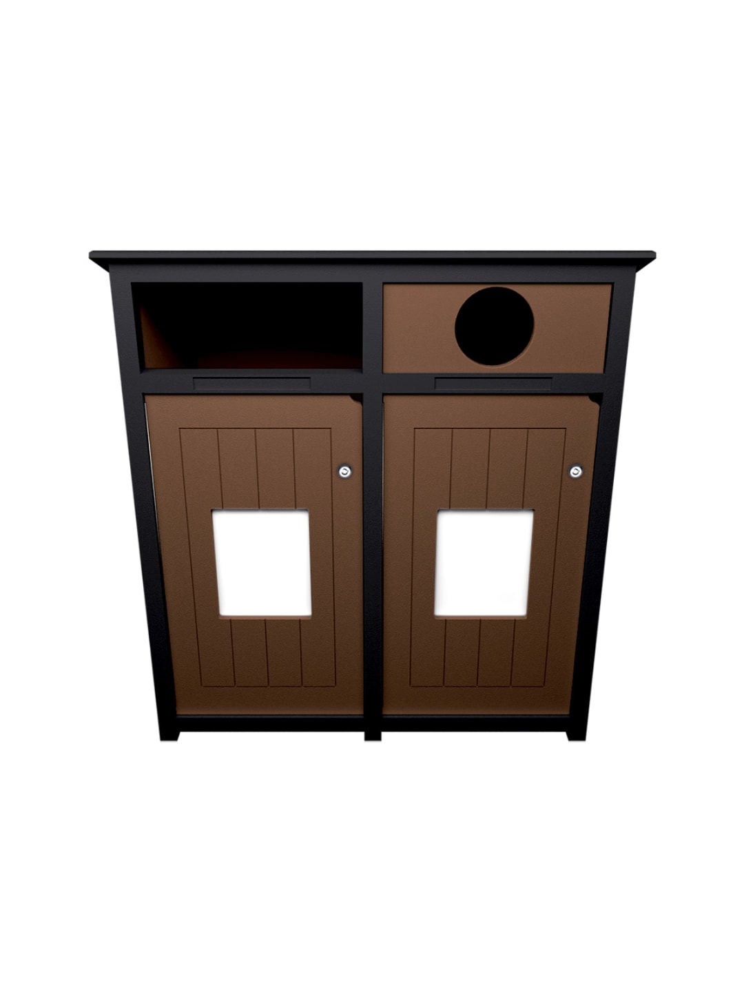  AURA - Double - Unit - Full-Circle - Black-Brown
