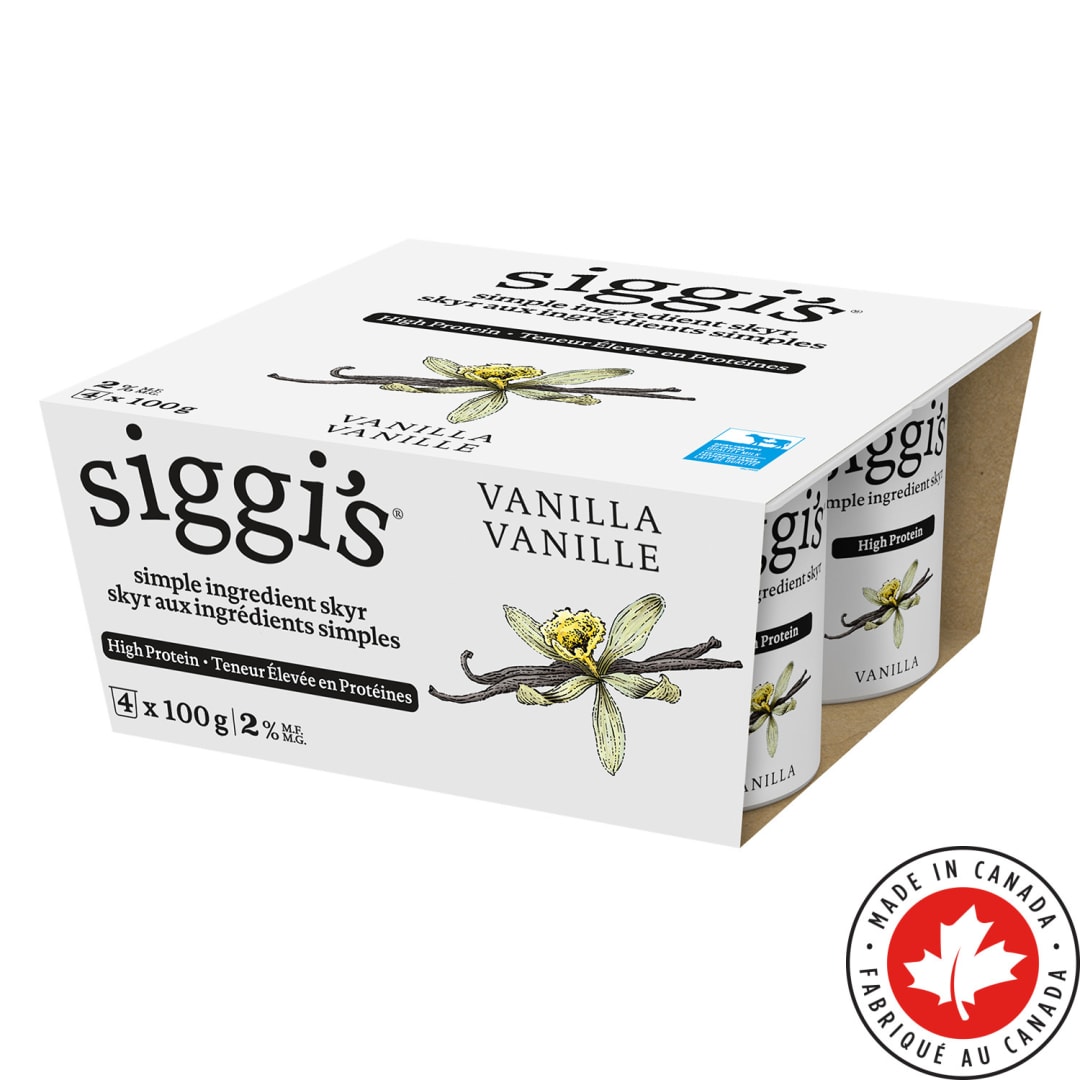 siggi's Vanilla Skyr Yogurt 2%, 4x100g