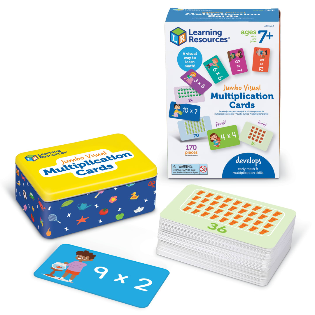 Jumbo Visual Multiplication Cards
