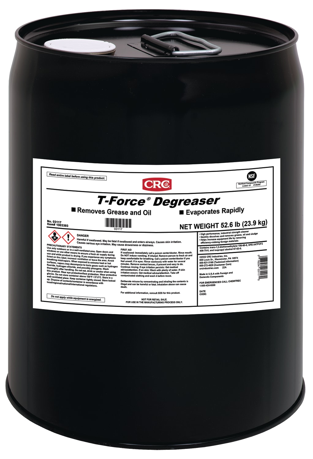 CRC T-Force Degreaser 1X5GL