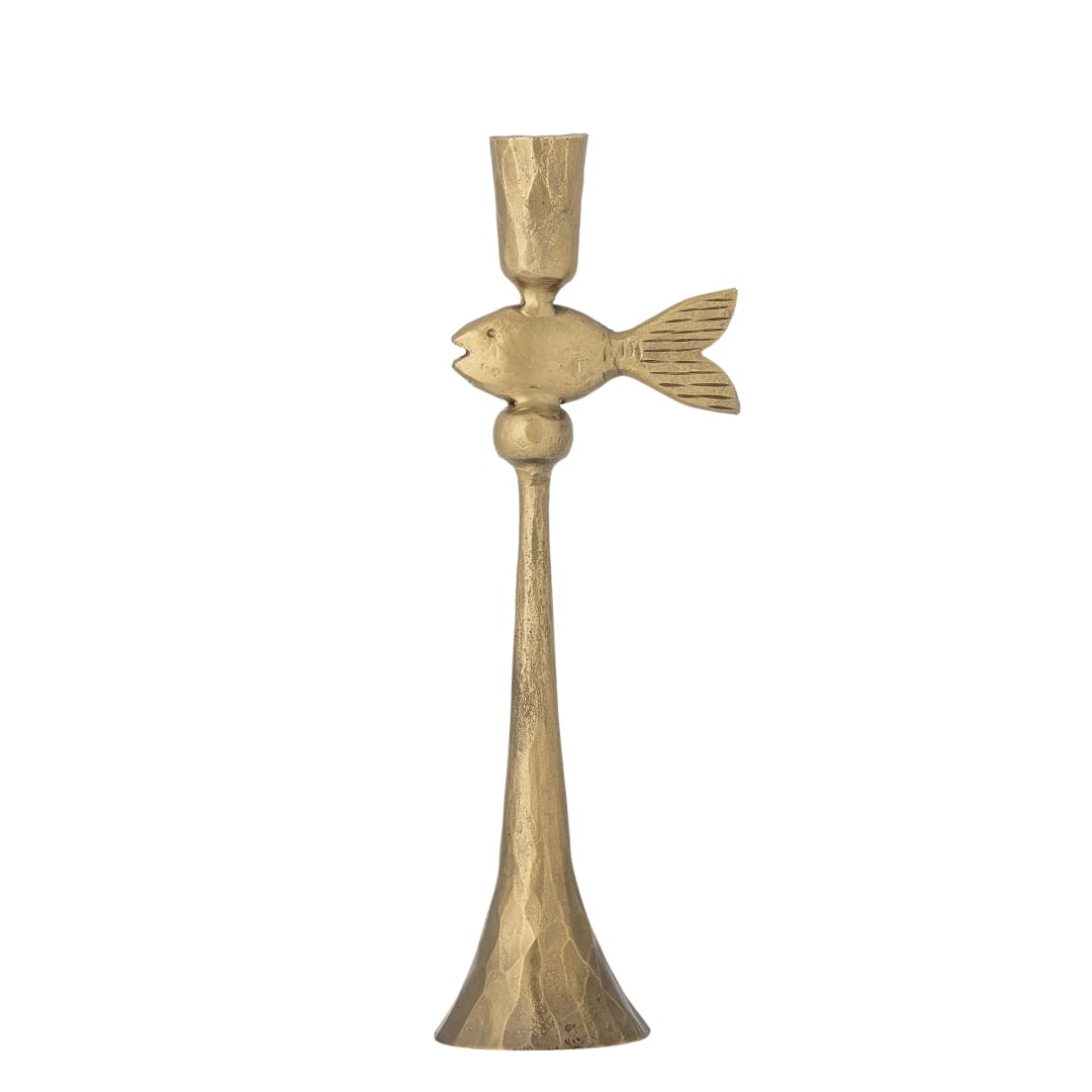 82066571 - Capet Candle Holder, Brass, Iron STOCK: 300