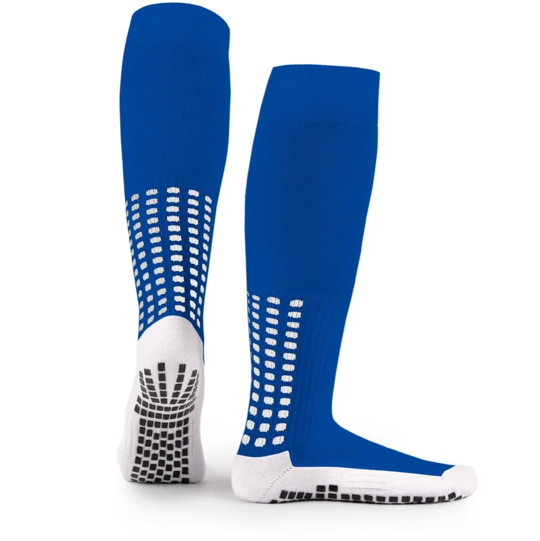 Lux Soccer Grip - Knee Sock - Blue - Retail