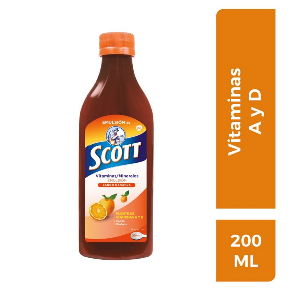 Emulsion de Scott Multivitamínico Naranja 200 ml