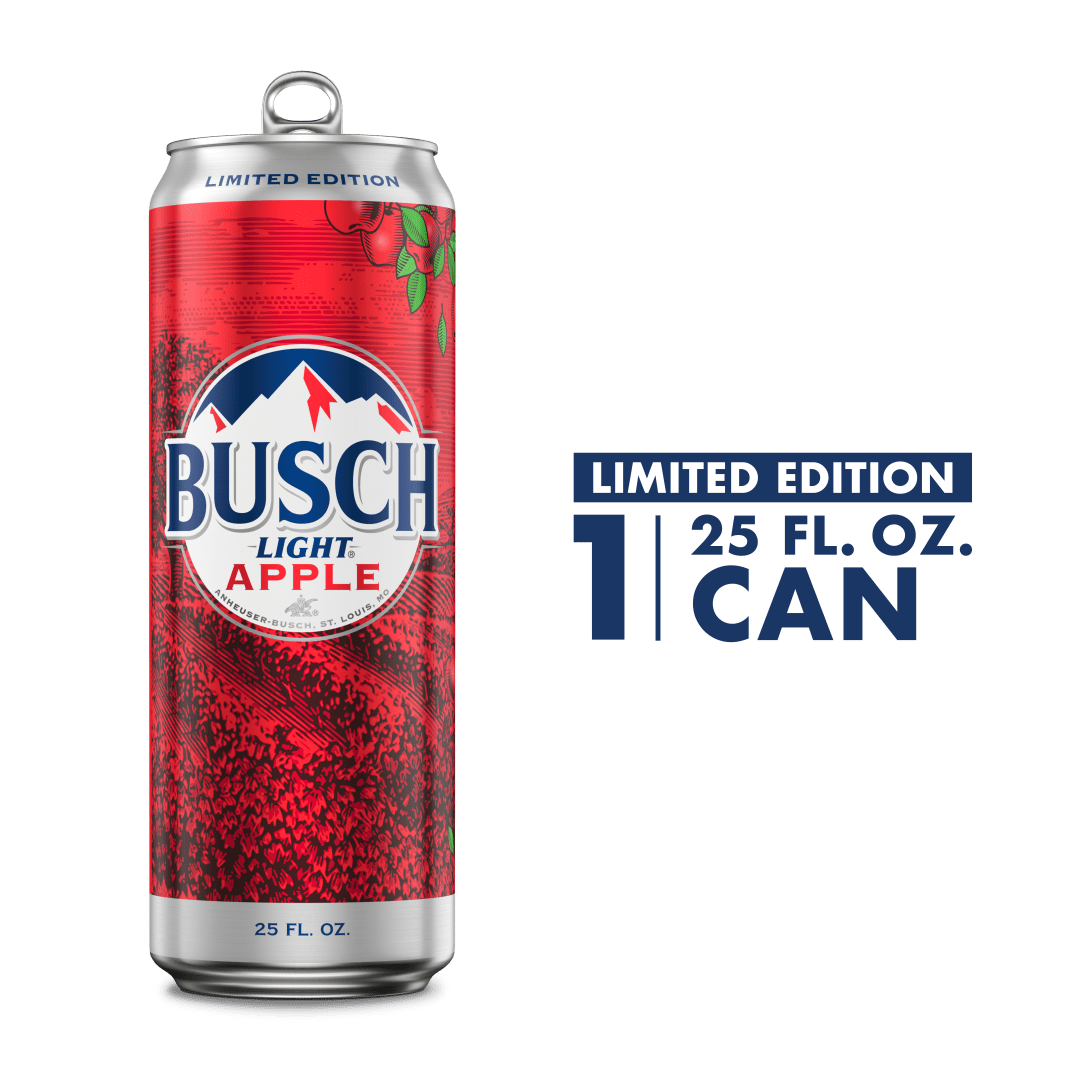 Busch Light Apple American Lager Beer 25 fl oz Single Can